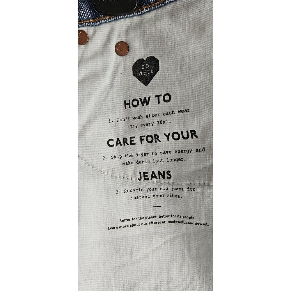 Madewell The Perfect Jean Denim Short Women SZ 31 Raw Hem inseam 3" blue - Picture 7 of 9